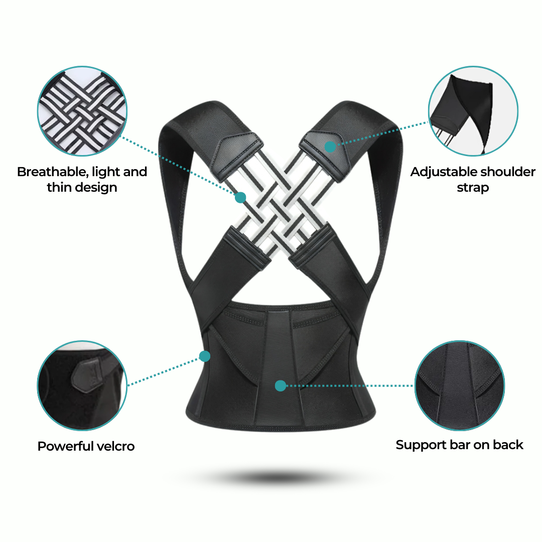 Adjustable Back Posture Corrector Belt for Women & Men | International Premium Quality |