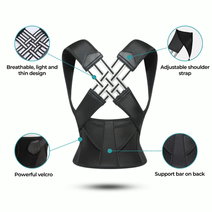 Adjustable Back Posture Corrector Belt for Women & Men | International Premium Quality |